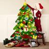 Do-It-Yourself Felt Christmas Tree Set Christmas Decorations Xmas Wall Hanging Ornaments Gifts For Kids Christmas Home Door Decorations