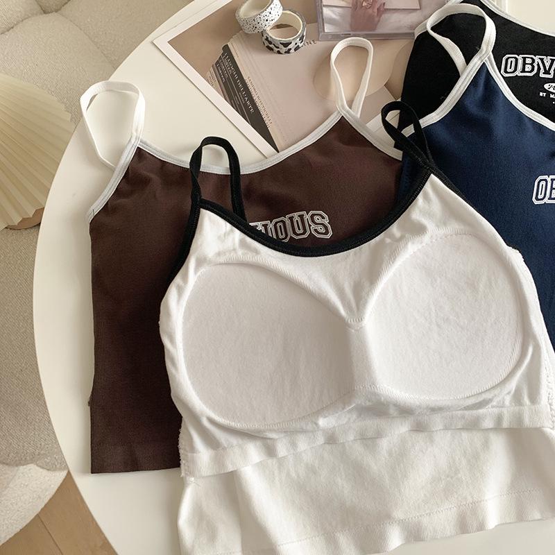 Американская уличная майка-борцовка колор-блок с нагрудными вкладышами и принтом в виде букв.