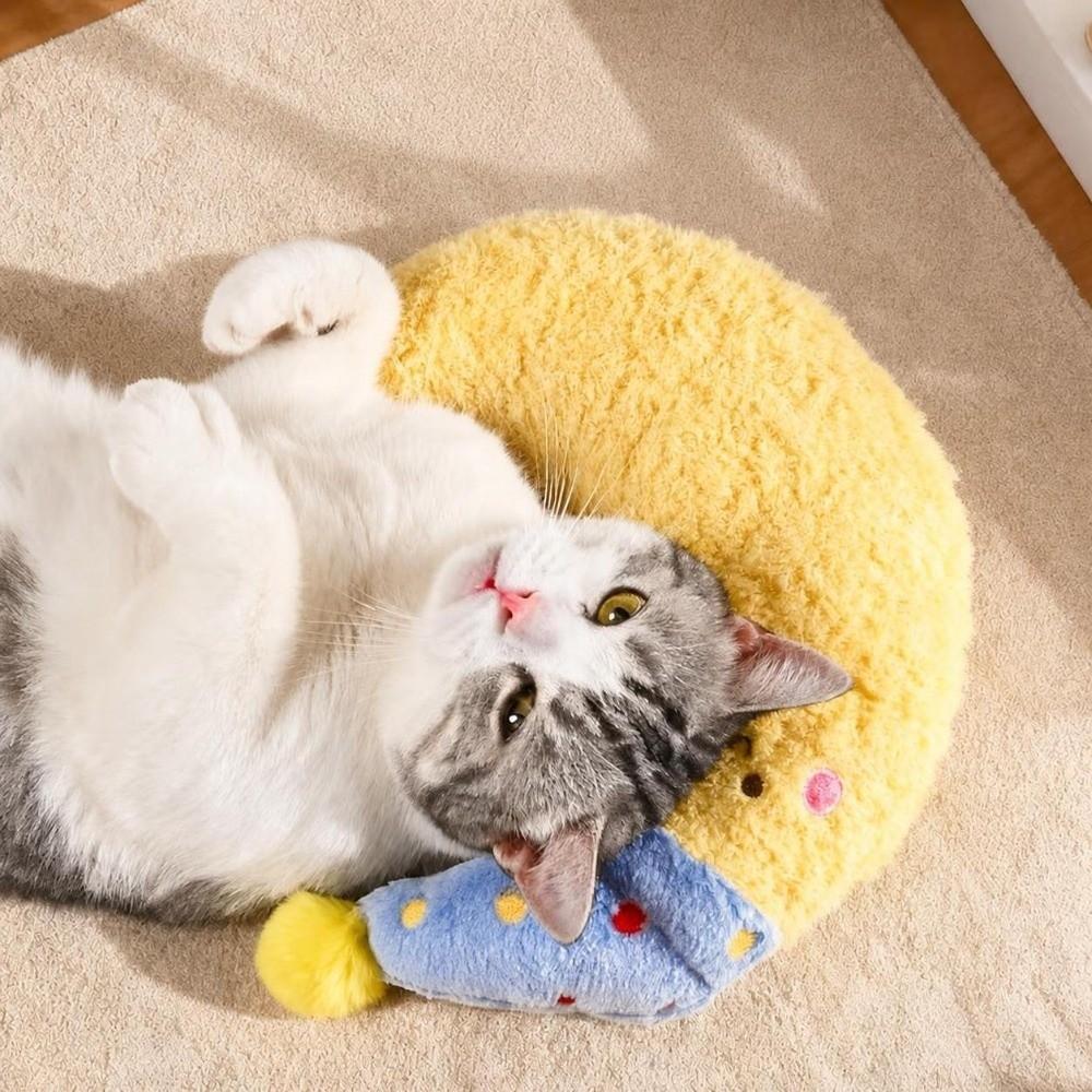 Thick Filling Pet Sleep Pillow U-Shaped Dog Pillow New Pet Neck Support Pillow Cat Dog