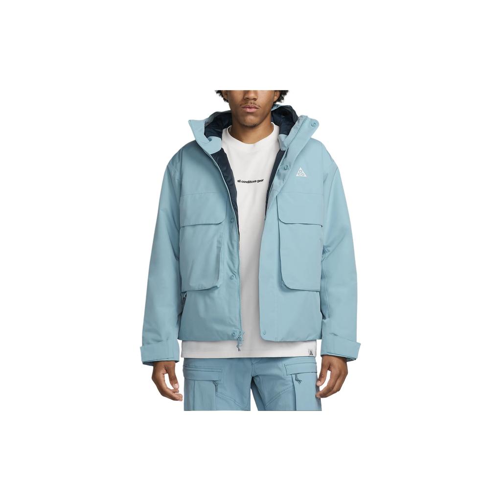 Nike ACG PrimaLoft Skull Peak Storm-FIT Удобная ветрозащитная водонепроницаемая повседневная куртка Мужские куртки Небесно-голубой FV8681-464