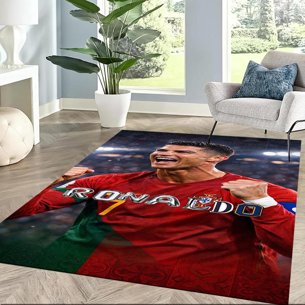 Cristiano Ronaldo 121 Floor Rug Office Rug Design for Balcony Study room Entryway Outdoor Anti-slip Rug Anime Office Decor Gift for Festivals