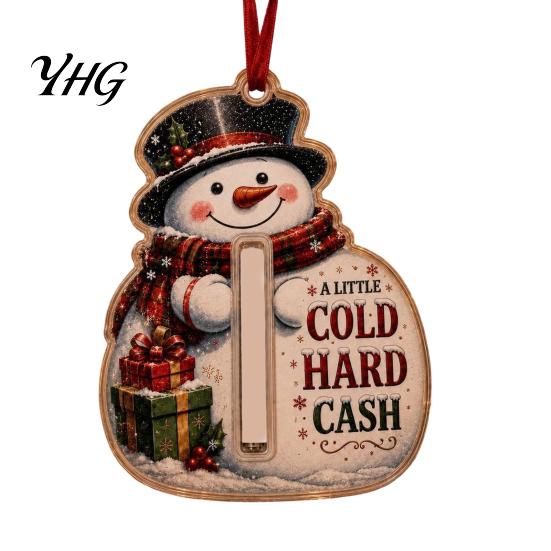 Clear Acrylic Money Organizer Butterfly Cash Gift Ornament, Christmas Halloween Holder with Unique Holiday Card Storage Compartment, Hanging Gifts for