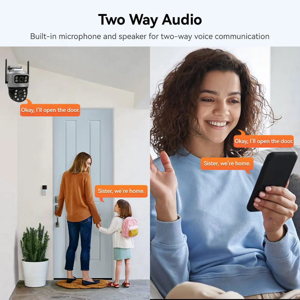 Двойной объектив 4G IP-камера 8MP 4K Waterptoof Монитор наружного наблюдения Умный дом Ночное видение V380 Pro CCTV Безопасность Защита
