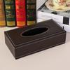 Коробка для салфеток из ПУ, прямоугольный держатель для бумажных полотенец, настольный контейнер для хранения салфеток, кухонный лоток для салфеток для домашнего офиса, L 24x12x9,5 см
