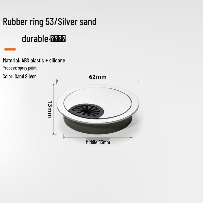 Desk Cable Management Box, ABS Plastic Round Cable Hole Cover, Decorative Wire Box