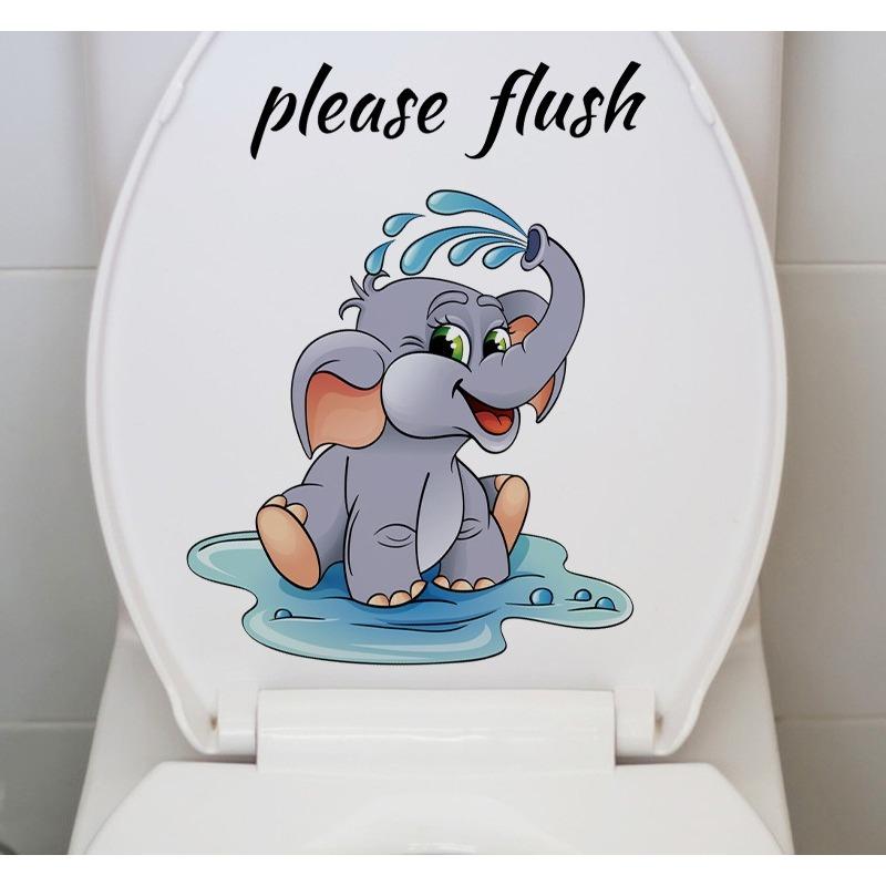 Креативная реалистичная 3D наклейка на унитаз с милым котом Vision, забавная наклейка с изображением животных для ванной комнаты, декор крышки унитаза, самоклеящаяся ПВХ, водонепроницаемая картина
