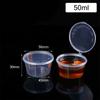 50pcs Sauce Cup Containers Disposable Sauce Cup One-piece Sauce Dispensing Box