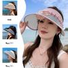 Женская перезаряжаемая солнцезащитная шляпа с защитой от УФ-лучей и широкими полями для велоспорта