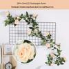 Artificial Rose Vine Air Conditioner Pipe Cover Decoration