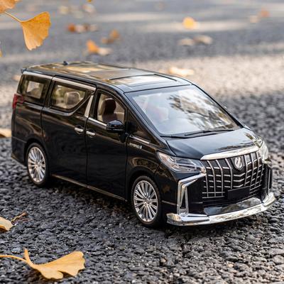 1:24 Toyota Alphard MPV Литой металлический модель-машинка из сплава Мальчишеский Высокодетализированная Миниатюра Праздничный Подарок Домашний Модный Орнамент Игрушка