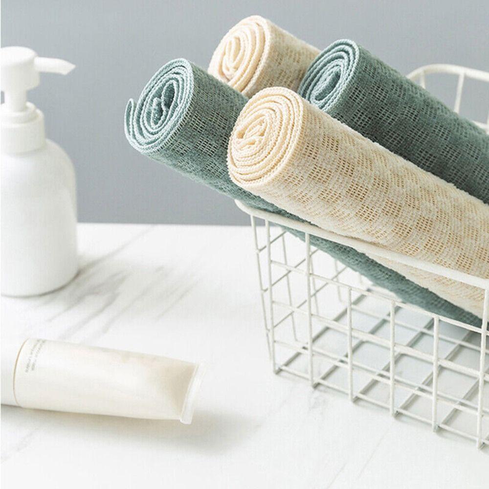 Отшелушивающее японское полиэстеровое полотенце, мочалка для мытья, скраб для душа, полотенца для душа, губка для душа