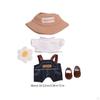 Plush Figure T Shirt and Suspenders for Coordination 5.91'' Doll Flexibility