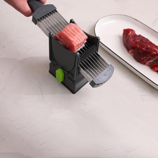 Мясорезка Freshness Meat Slicer Cleaver Регулируемая толщина Ручная мясорезка Портативный кухонный инструмент