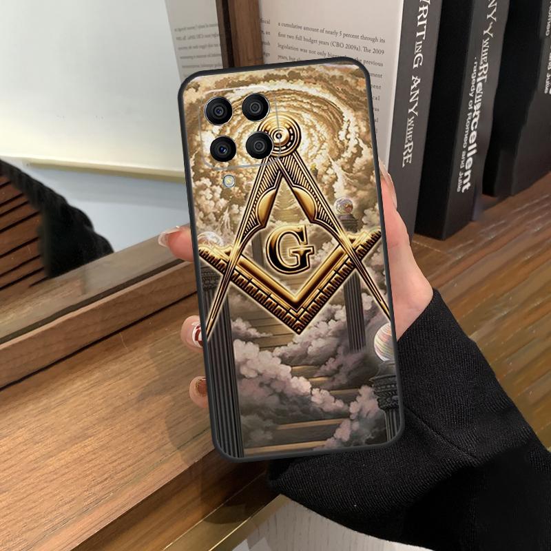 Обложка с символом масонства для Samsung Galaxy M23 M33 M53 M13 M51 M11 M31s M30s M12 M32 M52 M20 M14 M34 M54