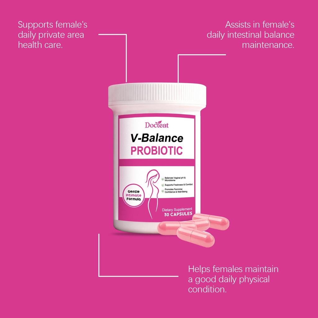 DOCTEAT Women's Probiotic Capsules for Vitality & Body Shape with Nutrients