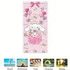 1pc Cute Cinnamoroll Beach Towel Pink White Stripe Bow Print Soft Absorbent Quick Dry for Beach Pool Yoga Camping
