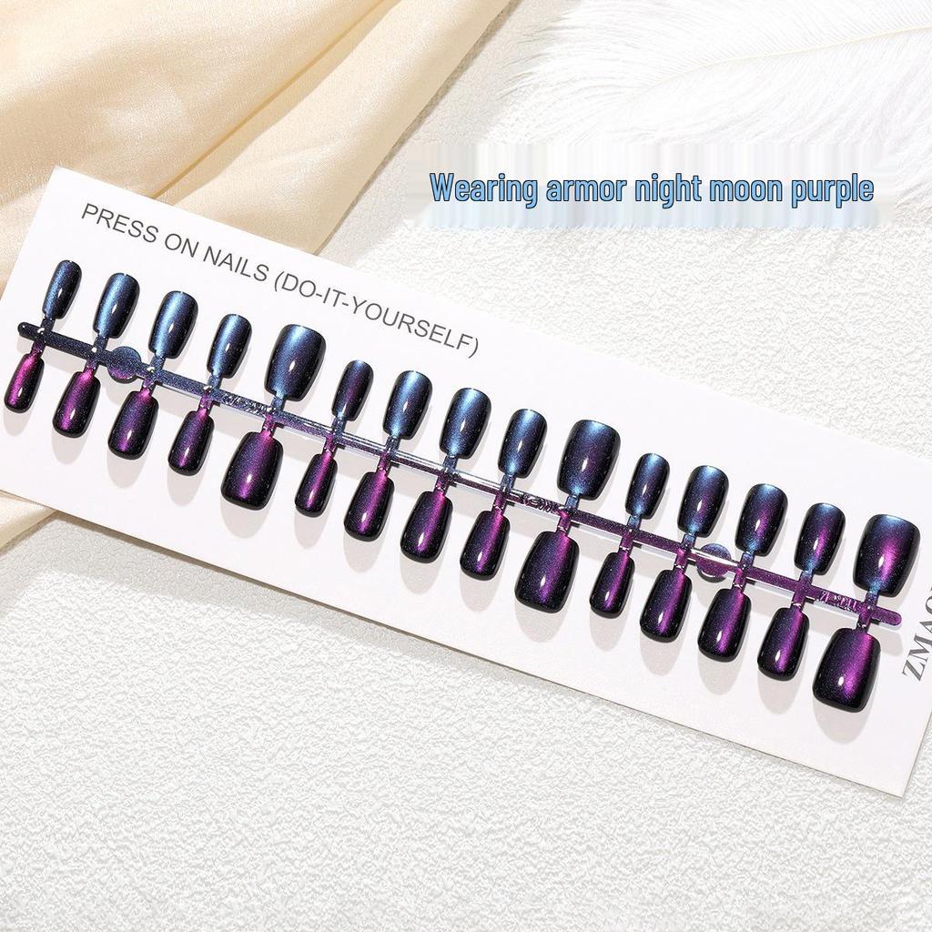 Румяна для ногтей с позолотой «кошачий глаз» — набор из 30 предметов, ручная работа, готовые к использованию размеры XS/S/M