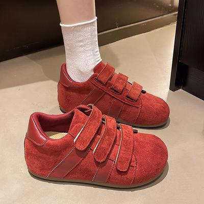 Ретро женские новые туфли на плоской подошве с круглым носком, модные, универсальные, повседневные, одинарные туфли, уродливо-милые туфли с большой головой