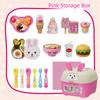 Little BearShape Pudding Feeding Set Pretend Play Play House Toys Lunch Box Pudding Toy  Kids Toy
