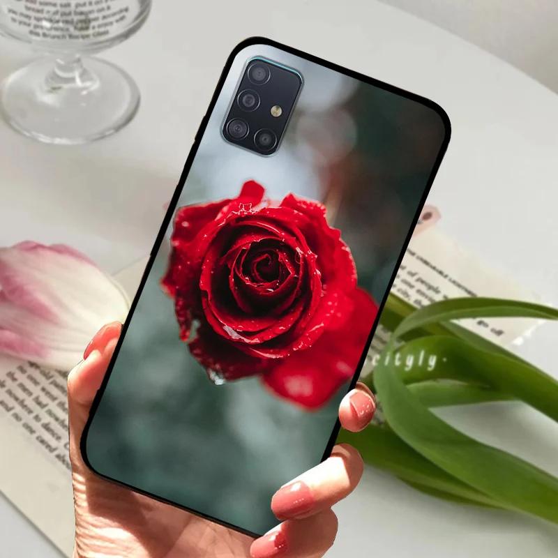 Чехол для Samsung A71 4G 5G Мягкий Силикон ТПУ Задняя крышка телефона Для Samsung Galaxy A Quantum Чехлы A716N Ударопрочный Бампер Fundas