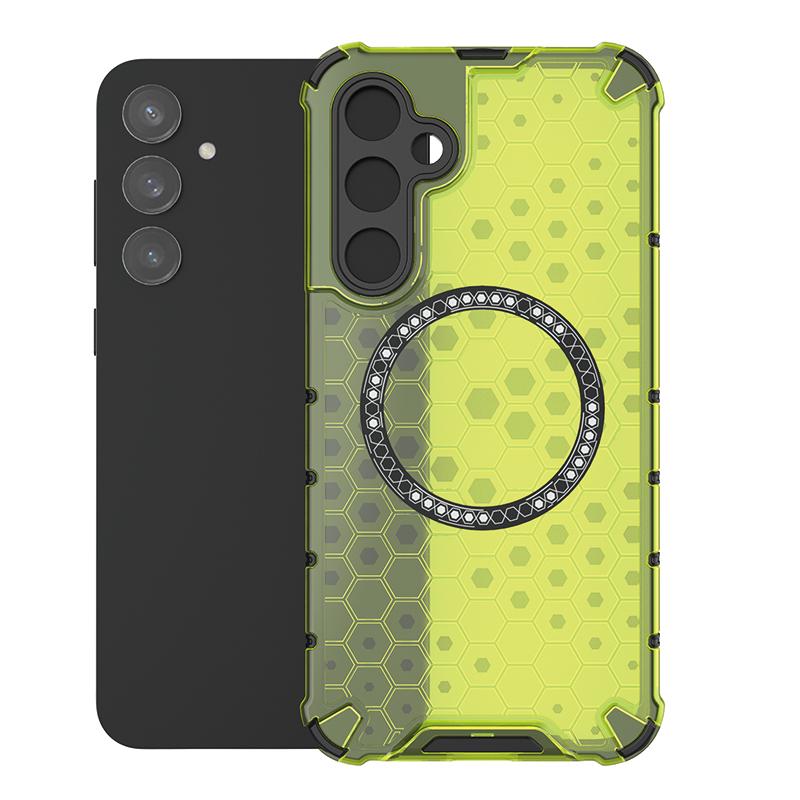 Для Samsung Galaxy S23 FE 5g Магнитное кольцо задняя крышка телефона чехол Magsafe кольцо беспроводная зарядка объектив защита противоударные чехлы