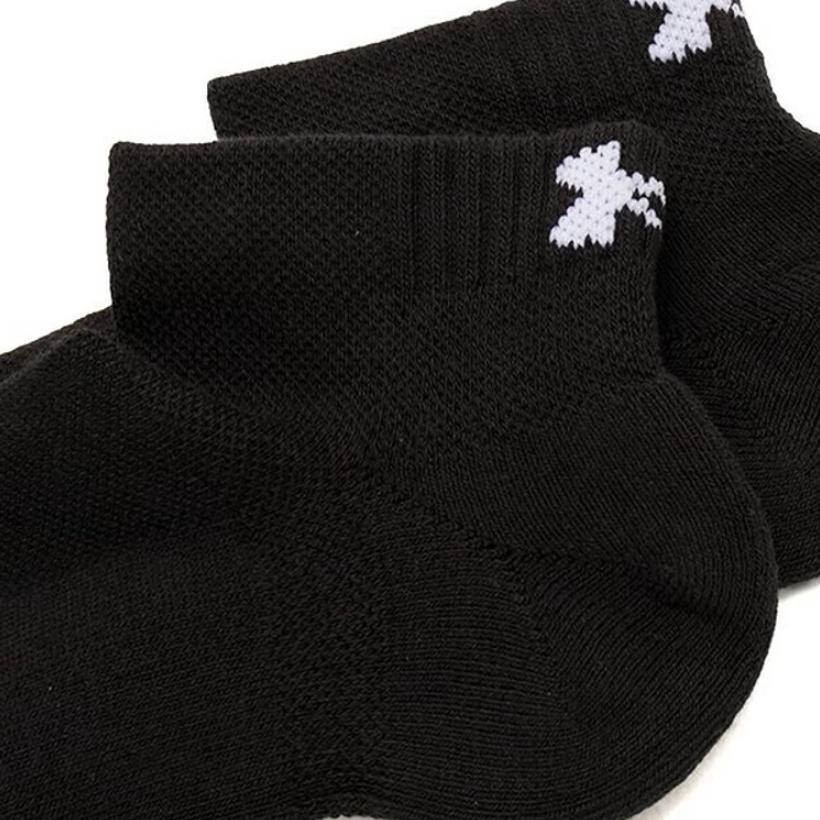Under Armour Дышащие Повседневные Тренировочные Носки для Бега 3 Пары Унисекс носки Черные 1386312-001