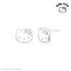 Sanrio Hello Kitty Jewelry New Heart Collection Signature Silver Earrings Hlse364