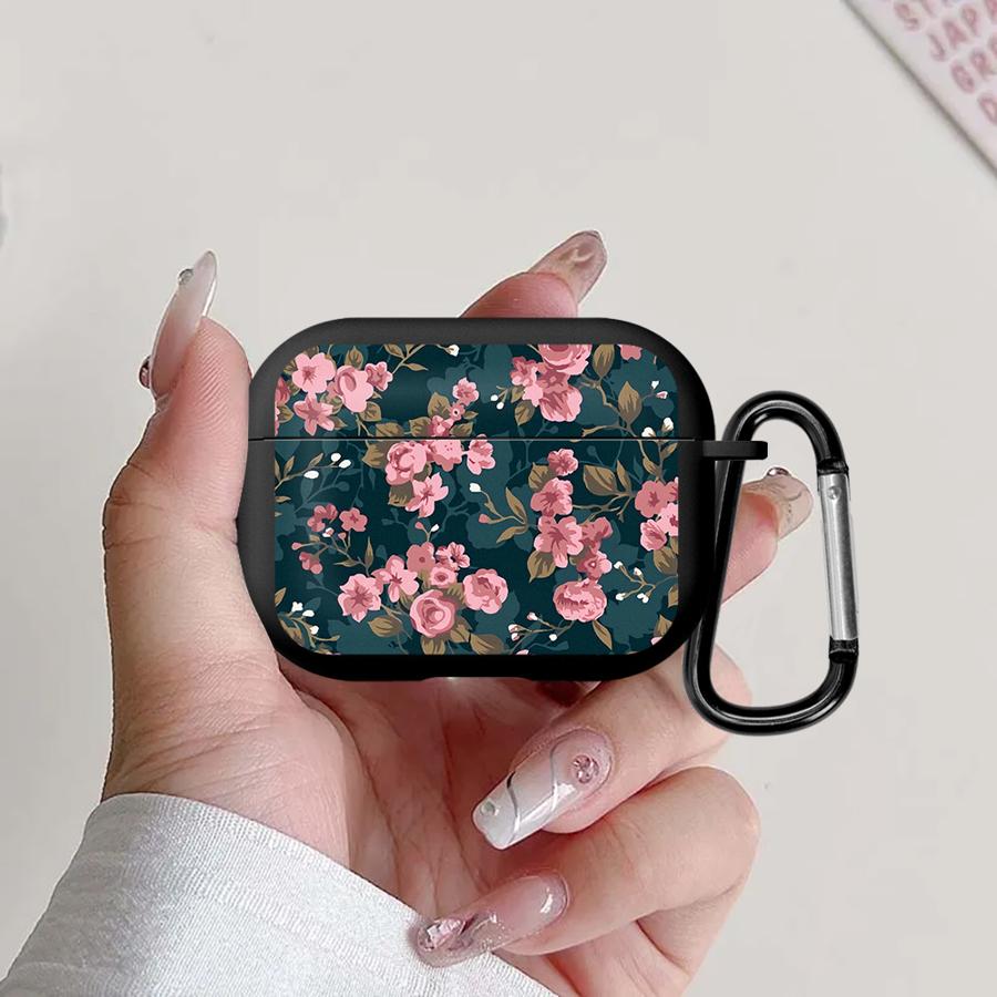 Чехол для Airpods 4 Pro 2 Pro2 3 Pro3 1 Чехлы для наушников Чехол Маленькие Цветочные Узоры Мода