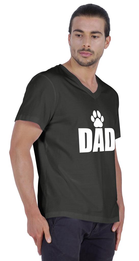 Inkmeso Мужская футболка с рисунком папы Футболка для папы из хлопкового джерси Футболка для собаки