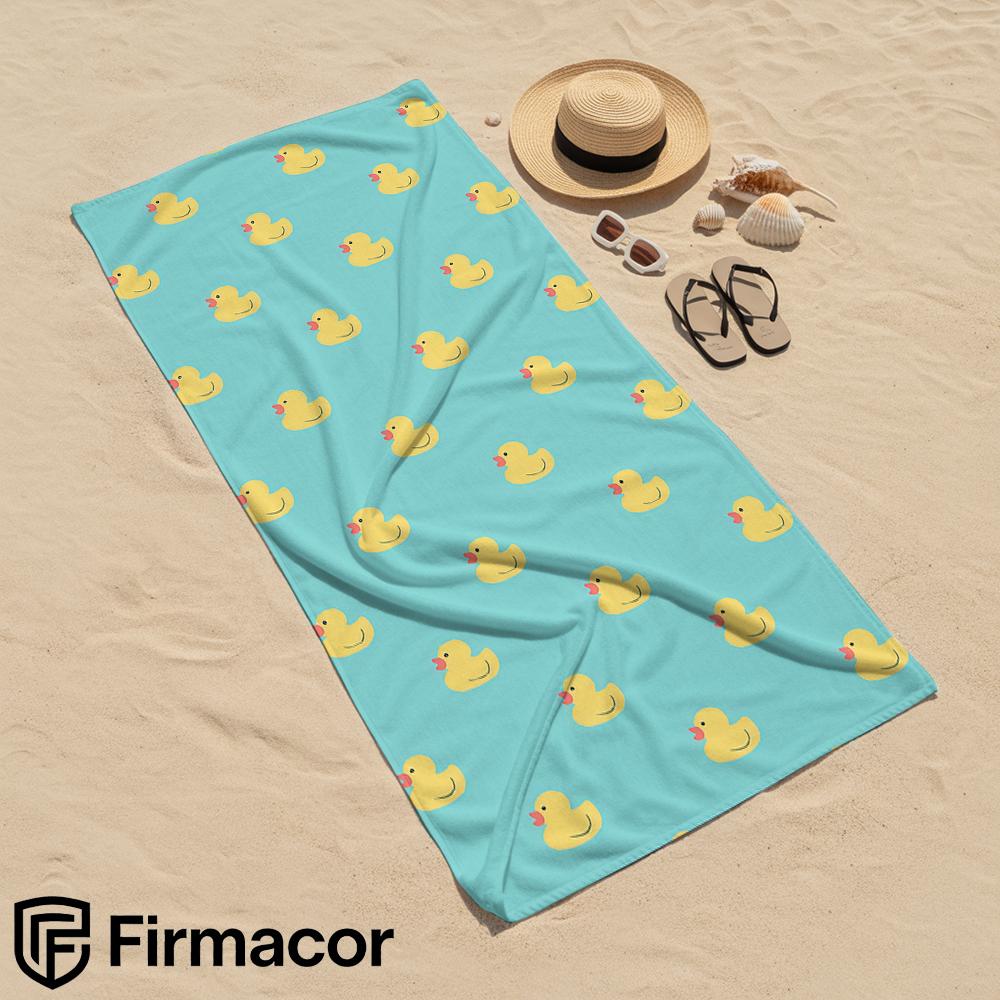 Simple Yellow Duck Microfiber Beach Towel Quick Dry Sand Free Oversized Soft Absorbent Bath Towel for Swimming Pool Travel Gym