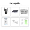 4K 8MP Dual Lens Solar Camera Outdoor Security WiFi Surveillance Cameras With Solar Panel PIR Human Detection PTZ CCTV Camera