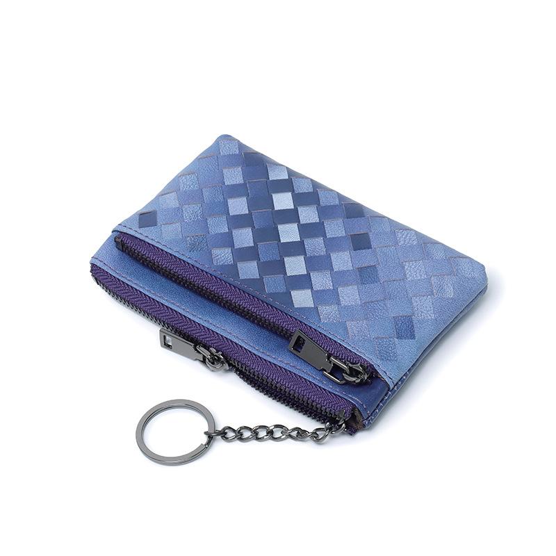 Сумка для мелочи из овчины, женская, маленькая и ультратонкая, кожаная сумка для хранения