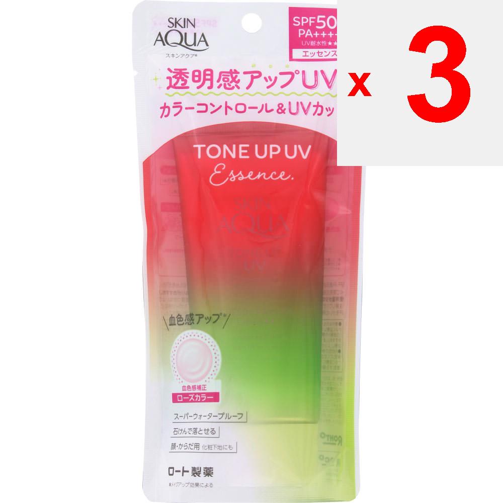 Rohto Skin Aqua Tone Up Essence Happiness Aura 80 г Солнцезащитный уход. (Чтобы предотвратить неравномерное нанесение, наносите