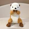 Cute Artificial Otter Doll Plush Toy Sea Otter Doll Girl Bed Sleeping Soothing Pillow Doll
