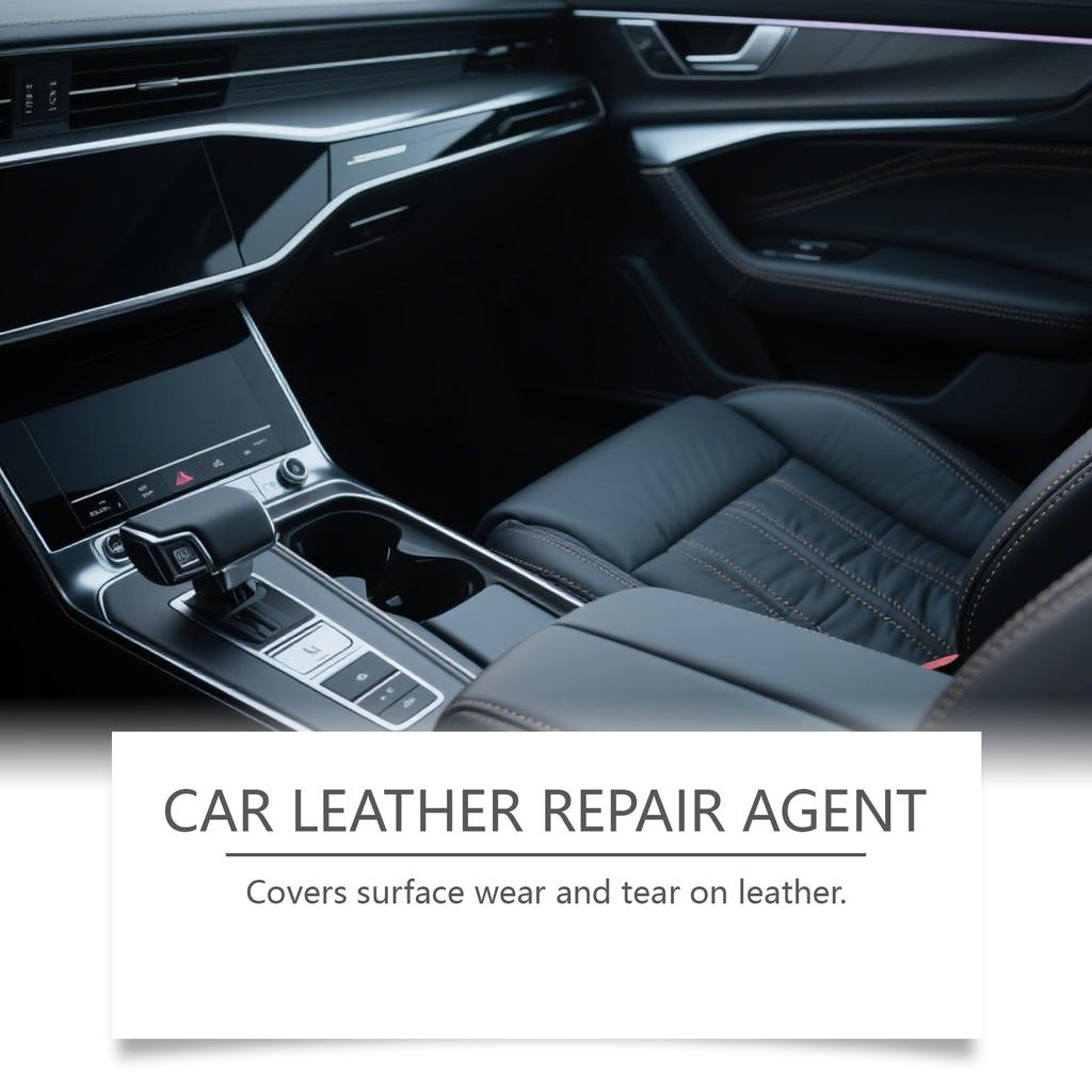 Car Leather Care Kit, Leather Seat Interior Scratch Cover, Leather Wear And Color Restoration Agent 100ml