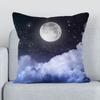 Office Living Room Sofa Cushion Cover Luxury Home Decoration Pillow Cover Forest Lake Moonlight Print
