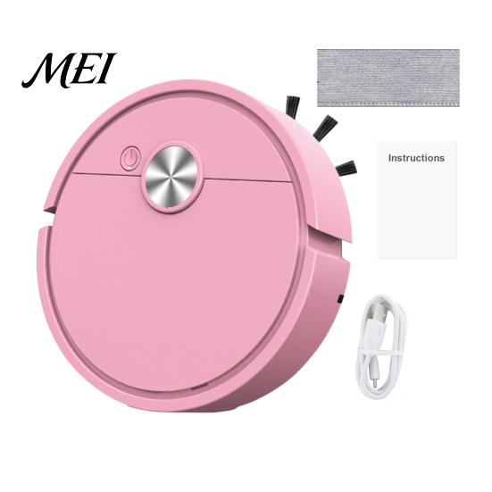 Car Floor Cleaner Mini Robot Vacuum Cleaner, 3 in 1 Sweeping Mopping Robotic Vacuum, Mop And Slim Cordless Self Charging for Home Hard Compact