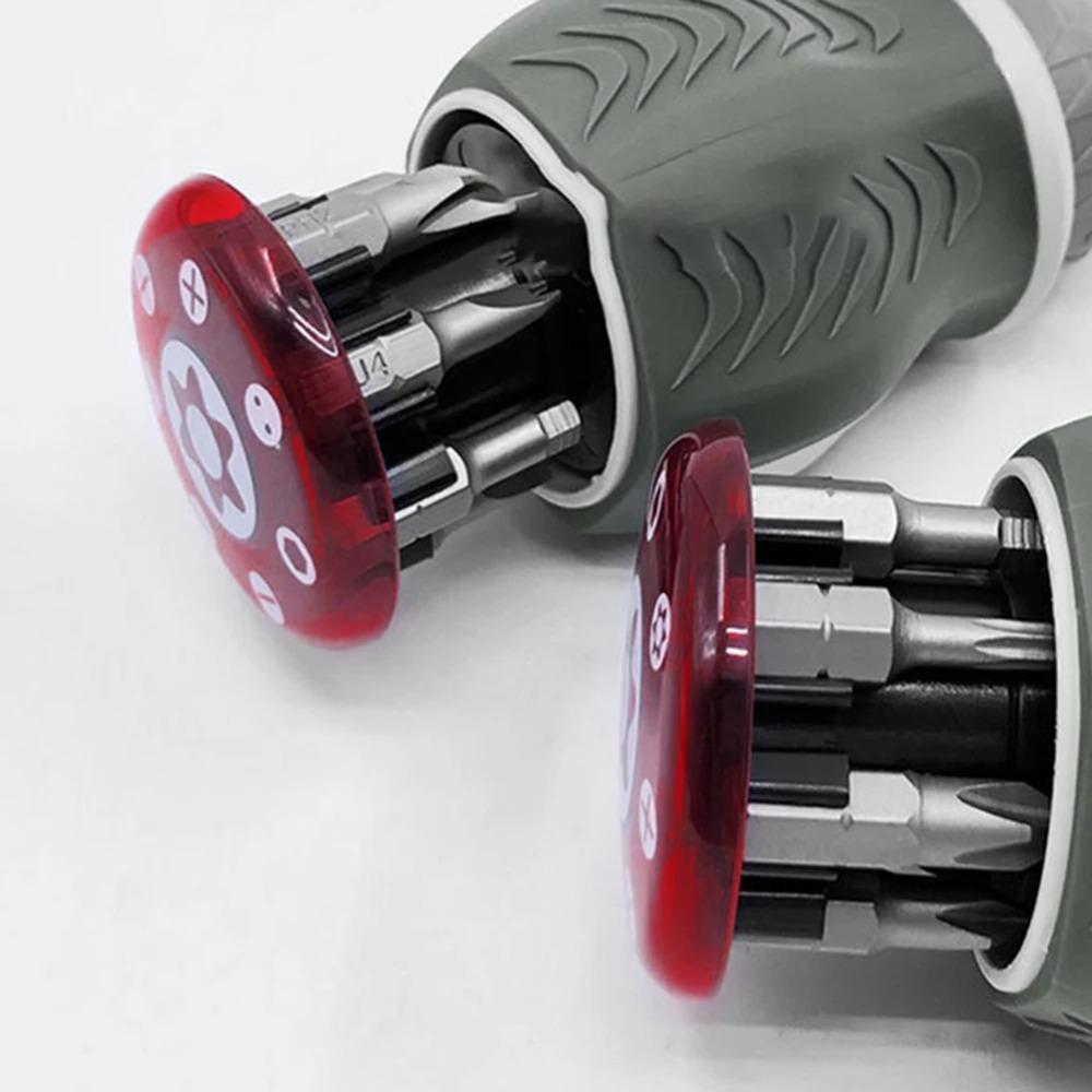 1 шт. Он может хранить партию головок Многофункциональный промышленный набор отверток с трещоткой с 8 магнитными битами Хром-ванадиевая сталь