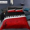 Home Living Luxury Piano Notes Print 2/3Pcs Duvet Cover Set Pillowcase Queen Size and King Size Kid Bedding Set EU/US/AU Size
