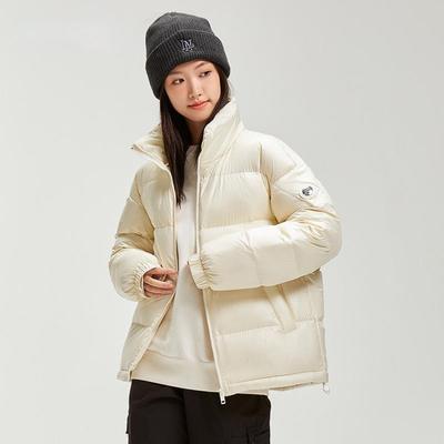 Зимняя новая поставка тонкая куртка-пуховик для женщин короткий стиль воротник стойка универсальное пальто