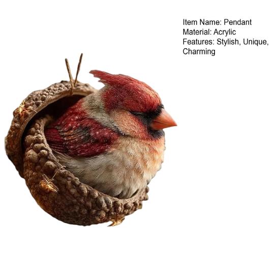 Лесные животные Желуди Украшения Акриловые Милые Рождественские елки Подвесные украшения Рустик