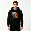 Men's Casual Pullover Hoodie, Funny Grumpy Orange Cat Print Long Sleeve Hooded Sweatshirt For Daily Wear