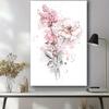 Print Wall Art Pictures Gifts Children Room Home Decor Watercolor Pink Poster Nursery Decor Flower Canvas Paintings