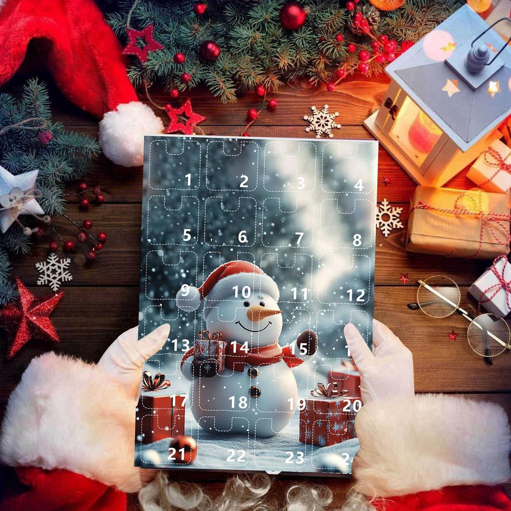 Домашний декор 2024 Праздничный адвент-календарь Адвент-календарь Коллекционный 2D-набор забавных животных Памятный коллекционный домашний декор