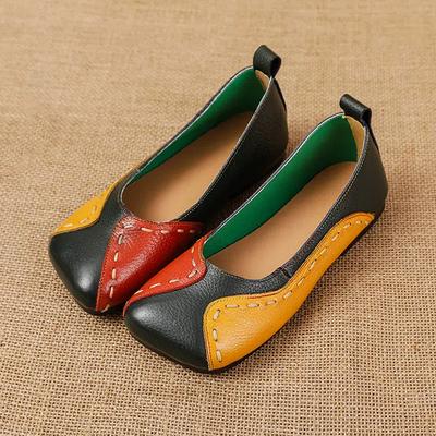 Новые туфли ручной работы из коровьей кожи, женские роскошные винтажные мокасины, женские туфли-лоферы с квадратным носком, женские неглубокие мокасины без застежек