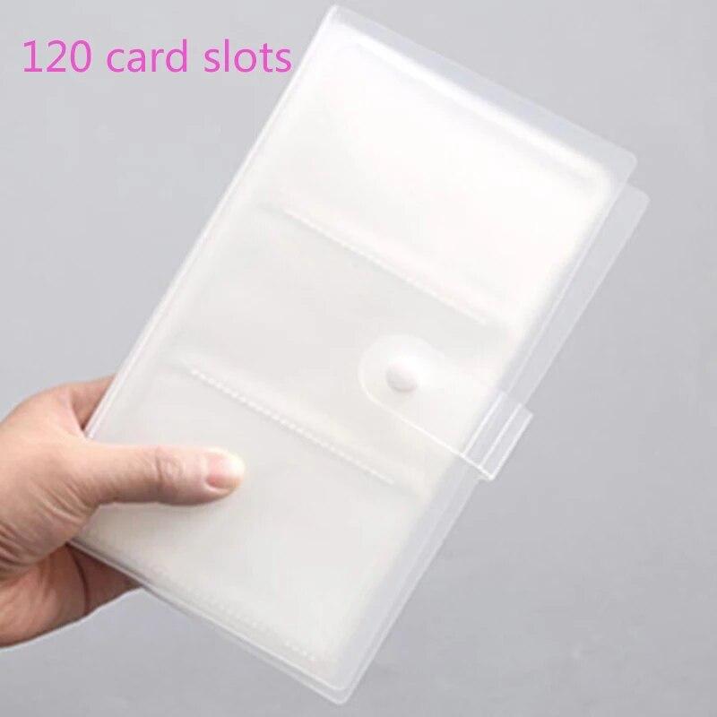 120/240 Pocket Name Card Book Home Picture Case Storage Photo Album Card Photocard Name Card ID Holder Home Accessories Dropship