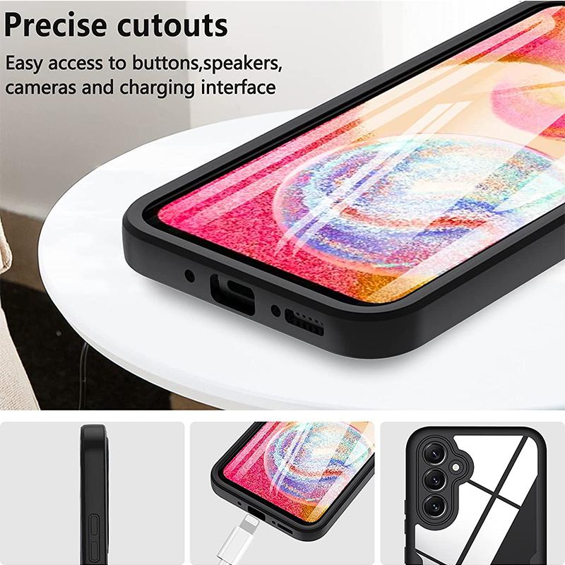 Built-in Screen Protector Case 360 Full Body Protective Cover For Samsung Galaxy Anti-Scratch Shockproof Bumper Phone Case
