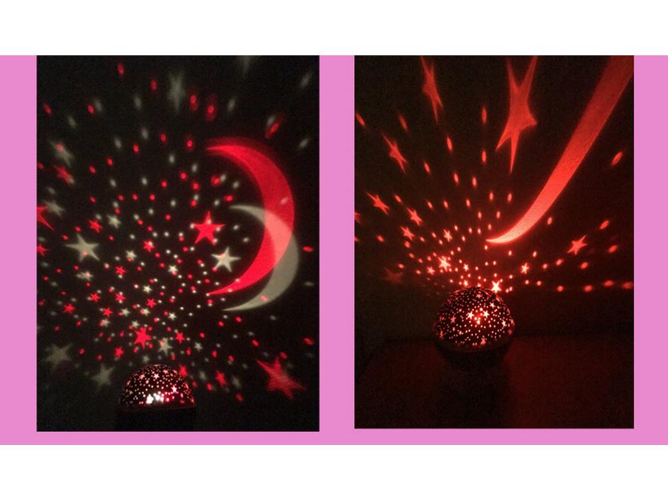 Проекционный светильник «Звездное небо мечты» — красочный ночник для создания романтической и творческой атмосферы в спальне