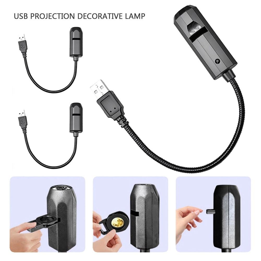 16 Patterns USB Projection Decorative Lamp USB Projection Light  Ceiling Background Decoration