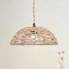Элегантный подвесной абажур Легко установить Аксессуары для люстры Ротанговый абажур Настольная лампа